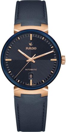 Rado Florence Automatic Leather Strap Watch, 39mm in Blue at Nordstrom