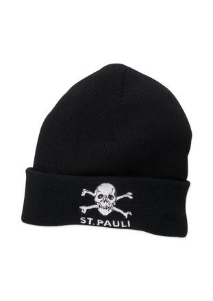 FC St. Pauli Skull Beanie Winter Hat