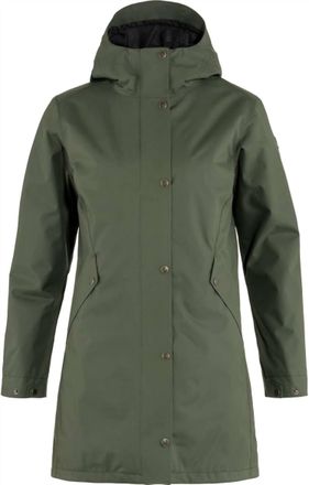 Fj&auml;llr&auml;ven WomenS Visby 3 In 1 Jacket In Deep Forest