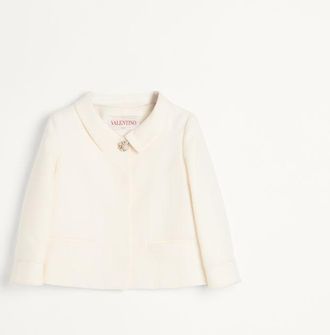 Valentino Giacca In Crepe Couture Donna AVORIO 36