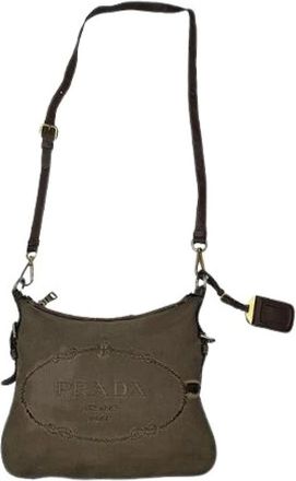Prada Pre-owned Cross Body Bags, female, Green, Size: ONE SIZE Pre-owned Vintage Cross Body Bag