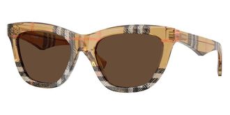 Burberry BE4435F Asian Fit 414673 Womens Sunglasses Brown Size 53