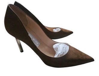 Jimmy Choo London Tan Suede Pumps Size 38.5