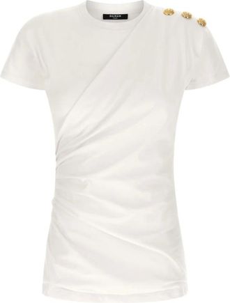 Balmain Mujer, Camisetas, Blanco, Talla: XS