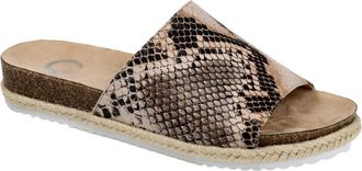 Journee Collection Celine Slide Snake CELINE-SNK Womens
