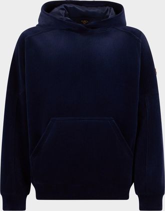 Moose Knuckles Mens Preston Velour Hoodie