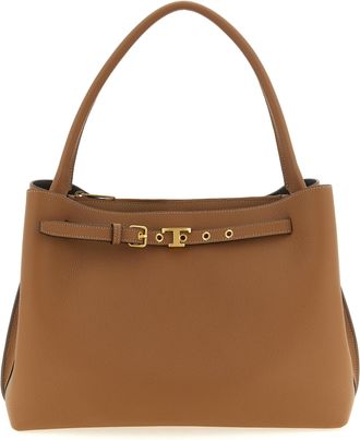 Tod's Brown Calfskin Womens Handbag