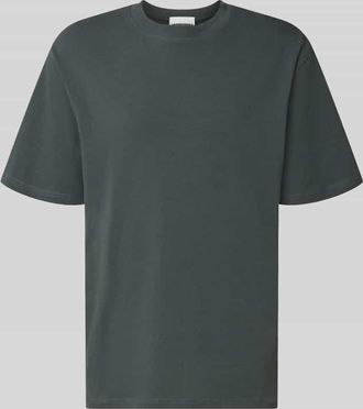 Armedangels Armedangels Relaxed Fit T-Shirt aus Bio-Baumwoll-Mix Modell MAARKOS in Mittelgrau, Gr&ouml;&szlig;e XXL