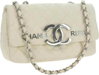 Chanel Borsa a spalla Pre-owned in tela - - Pre-owned - Donna - Beige - ONE SIZE
