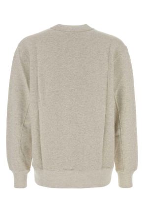 Autry Mens Melange Grey Cotton Autry X Maison Kitsun&atilde;&copy; Sweatshirt Mk1m Felpe