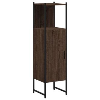 vidaXL Armario De Ba&ntilde;o Madera Ingenier&iacute;a Marr&oacute;n Roble 33x33x120,5 Cm Vidaxl