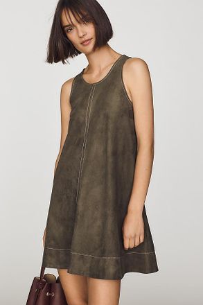Maeve Keiko Faux-Suede Mini Dress