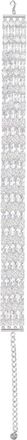 Self Portrait Crystal Rows Silver-Tone Choker Necklace