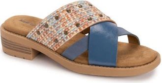 Muk Luks Womens Vittoria Sandal in Multi Blue at Nordstrom, Size 10
