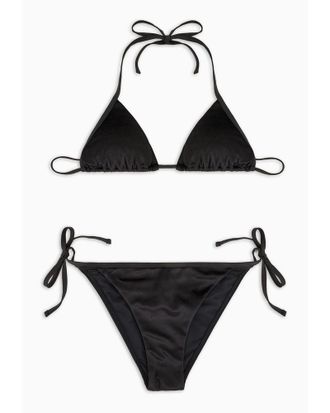 Emporio Armani Triangel-bikini Aus Samt