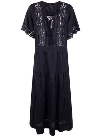 Seventy Ramie Embroidered Dress