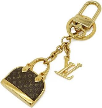 Louis Vuitton Pre-owned Monogram Bag Charm Sleutelhanger - Dames - Vintage Accessoires - Geel - ONE Size - Vintage