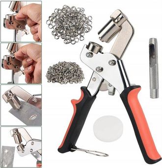 OEM Alicates Perforadores De Ojales, Perforadora De Ojales De 10 Mm, Perforadora De Agujeros, Para Lona Y Cuero, Manejo Con Una Sola Mano Y Magn&eacute;tico