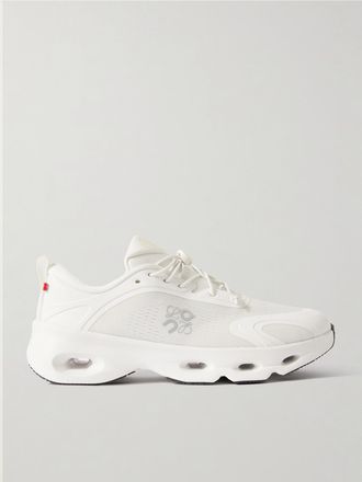 Loewe + On Sneakers In Mesh Riciclato Con Finiture In Gomma Cloud - Bianco