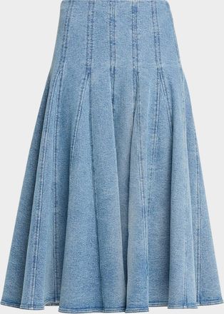SIMKHAI Taylan Denim Midi Skirt