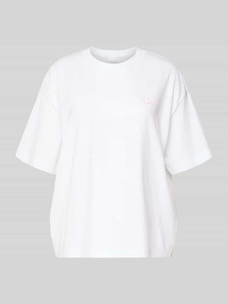 Mey Mey Pyjama-Oberteil mit Motiv-Print in Weiss, Größe XXL