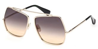 Max Mara MM0102 ELSAPETITE 32B Womens Sunglasses Gold Size 58