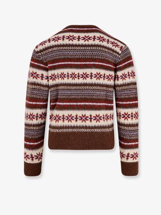 Dunst Fair Isle Wool Blend Sweater - Brown