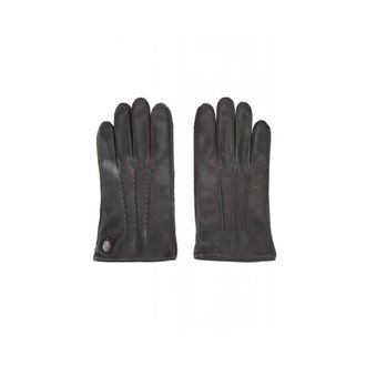 Kurt Geiger Accessoires, Dames, Zwart, M, Leer, Eagle Leather Gloves