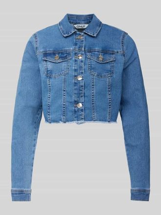 Only Regular Fit Jeansjacke aus Baumwoll-Mix Modell WONDER in Blau, Gr&ouml;&szlig;e XS