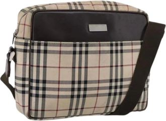 Burberry Borsa a spalla Pre-owned in tela - - Pre-owned - Donna - Beige - ONE SIZE