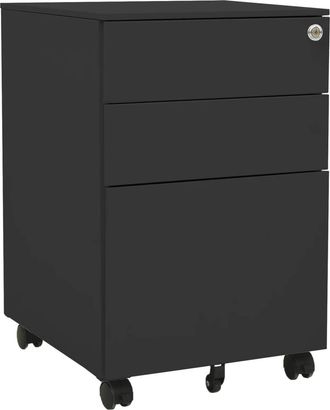 vidaXL Armario Archivador Acero Gris Antracita 39x45x60 Cm Vidaxl