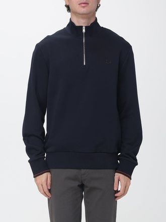Fred Perry High Neck Half-Zip Cotton Sweatshirt