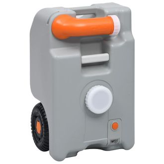 vidaXL Dep&oacute;sito De Agua Con Ruedas Para Camping Gris 25 L Vidaxl