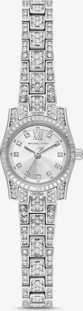 Michael Kors Mini Lexington Pav&eacute; Silver-Tone Watch