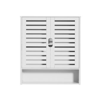 OEM Armario De Ba&ntilde;o Mural, Bamb&uacute; Natural, Almacenamiento Multifuncional