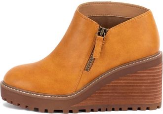 Yellow Box Womens Ankara Wedge Ankle Boot In Tan
