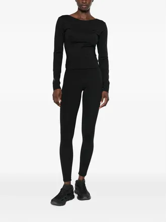 Macron Scoop Neck Performance Long-Sleeved Top - Black