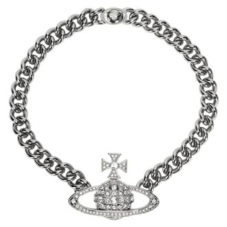 Vivienne Westwood Necklaces, female, Gray, Size: M Neysa Chain Necklace