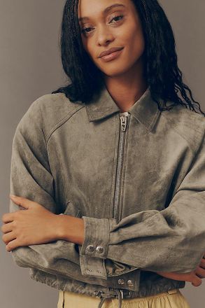 Blank NYC Desert Sage Faux Suede Jacket