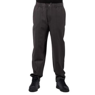 Emporio Armani Tailored Wool Broeken - Heren - Broeken - Grijs - Maat: S Wol