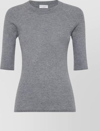 Brunello Cucinelli sparkling cashmere crew neck sweater