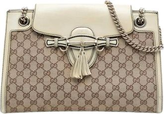 Gucci Pre-owned Shoulder Bags, female, Brown, Size: ONE SIZE Pre-owned Emily Shoulder Bag
