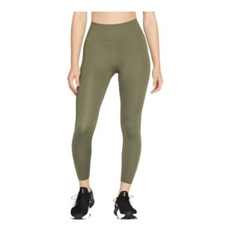 Nike (WMNS) Nike Dri-FIT Side Pattern Printing Sports Training Quick Dry Tight Gym Pants/Trousers/Joggers Olive Green DM7259-222