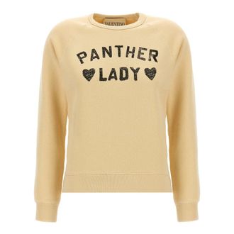 Valentino Garavani Mujer, Sudaderas, Beige, Talla: M