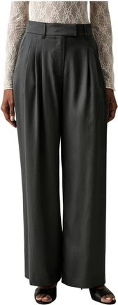 Twinset Pantalones anchos de lyocell - Trousers - Mujer - Gris - XS