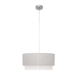 Fabrilamp Colgante Kenya Gris Y Blanco Regulable D40