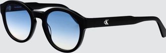 Calvin Klein Jeans Occhiali da sole rotondi in acetato con monogramma