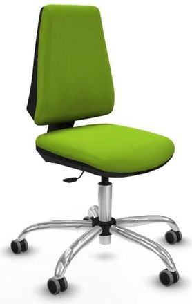 Piqueras y Crespo Piqueras Y Crespo - Elche Cp Similpiel Pistacho Base Cromada Ruedas Engomadas 65mm