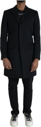 Dolce & Gabbana Zwarte Trenchcoat Jas - Heren - Mantel - Zwart - S - Jassen