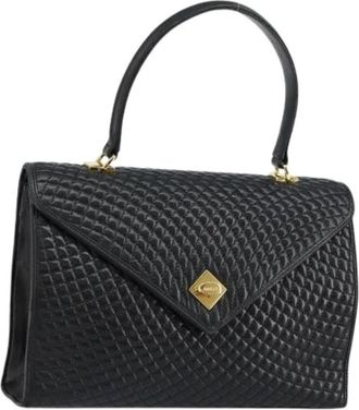 Bally Pre-owned Leren Handtas - Dames - Vintage Handtas - Zwart - ONE Size - Leer - Vintage